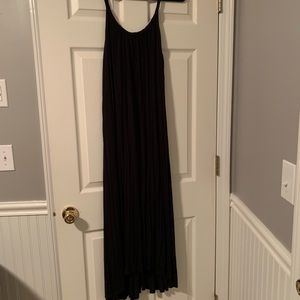 Black maxi dress with low back